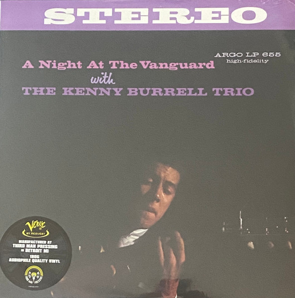 【新品】LP Kenny Burrell Trio A Night At The Vanguard (180g) LP655 Argo 未開封 /00260