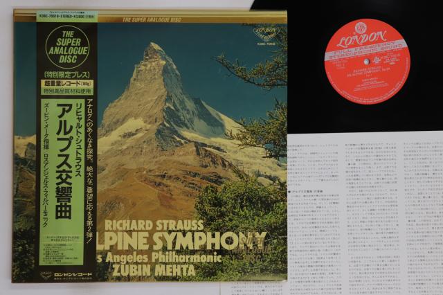 その他 LP Strauss,los Angeles Philharmonic An Alpine K38C70018 LONDON Japan Vinyl /00260 中古】LP Strauss,los Angeles Philharmonic An Alpine
