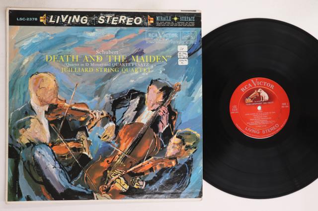 【中古】米LP ジュリアード弦楽四重奏団 シューベルト 弦楽四重奏曲 第14番 ニ短調 死と乙女　 LSC2378 RCA VICTOR /00260
