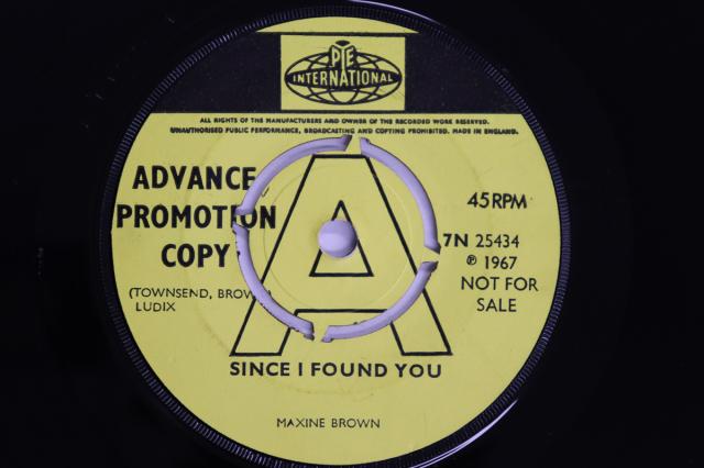 【中古】英7” Maxine Brown Since I Found You / Gotta Find A Way 7N25434PROMO PYE INTERNATIONAL プロモ /00080