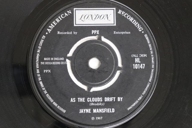 【中古】英7” Jayne Mansfield As The Clouds Drift By / Suey HL10147 LONDON RECORDS /00080