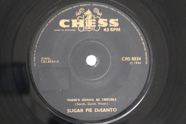 【中古】英7” Sugar Pie Desanto / Sugar Pie Theres Gonna Be Trouble / In The Basement CRS8034 CHESS /00080 9,346円