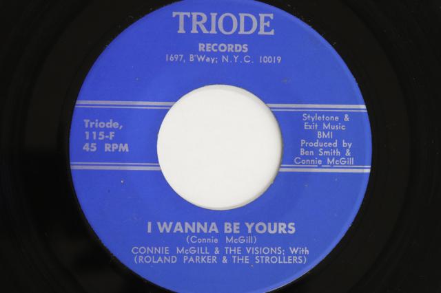 【中古】米7” Connie Mcgill, Visions, Roland I Wanna Be Yours / Peace Of Mind 115 TRIODE RECORDS /00080