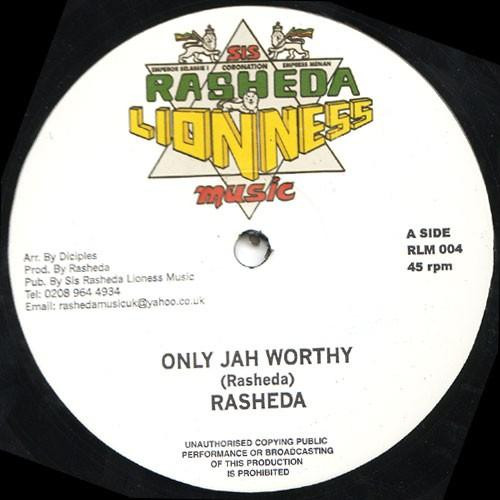 【中古】英12” Sister Rasheda Only Jah Worthy RLM004 Sis Rasheda Lionness /00250