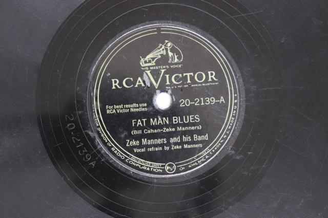 中古】米78RPM/SP Ze Manners Fat Man Blues / Eeny Meeny Dixie Deeny