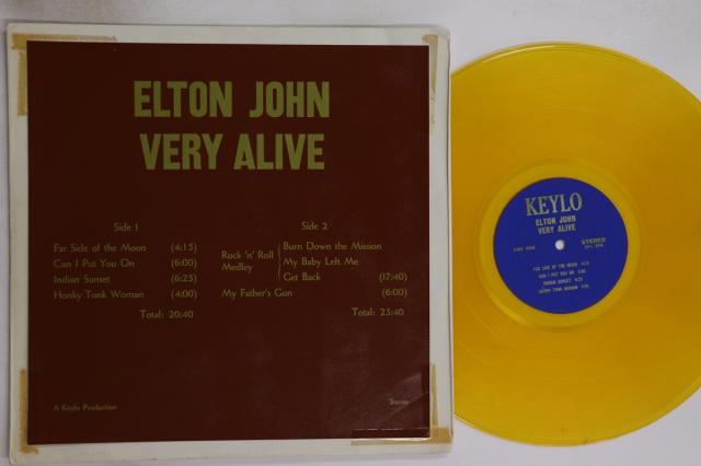 【中古】LP Elton John Very Alive EJ1 TRADE MARK OF QUALI /00260