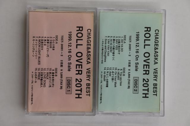 【中古】2discs Cassette CHAGE and ASKA CHAGE＆ASKA VERY BEST ROLL OVER 20TH NONE TOSHIBA EMI プロモ /00220