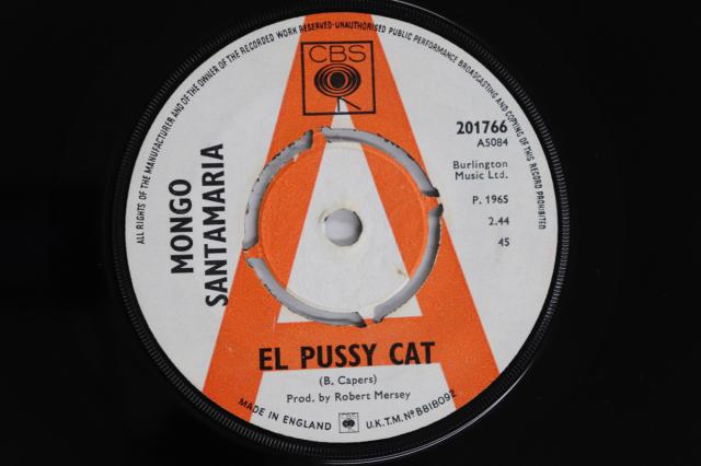 【中古】英7” Mongo Santamaria  El Pussy Cat / Black Eyed Peas 201766PROMO CBS プロモ /00080