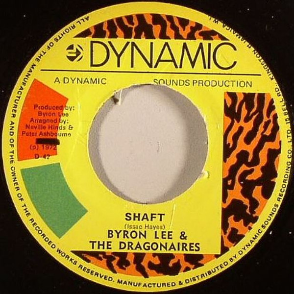 【中古】7” Byron Lee And The Dragonaires Shaft D42 Dynamic Jamaica Vinyl /00080