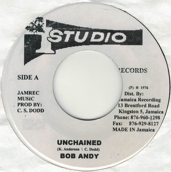 【中古】ジャマイカ7” Bob Andy Unchained NONE Studio One /00080