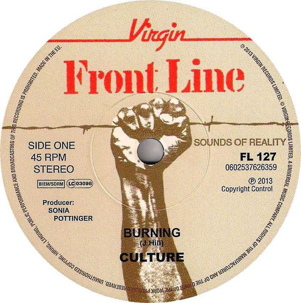 【中古】英7” Culture Unreleased Cuts FL127 Front Line 未開封 /00080