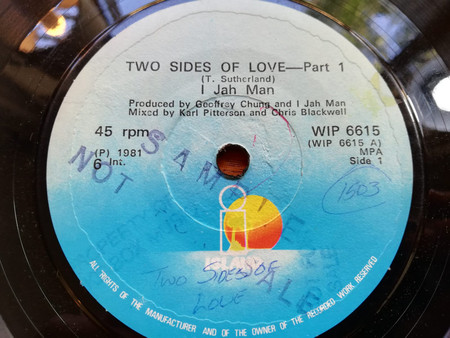 【中古】7” Ijahman Levi Two Sides Of Love - Part 1 WIP6615 Island Records /00080