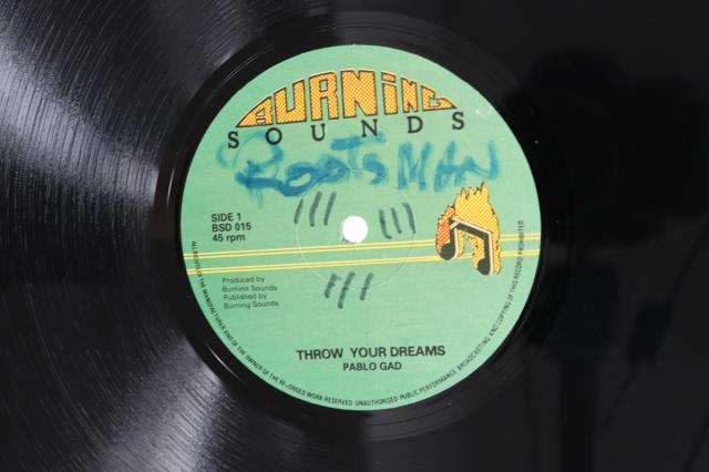 【中古】英12” Pablo Gad Throw Your Dreams / What Makes A Natty Dread Cry BSD015 BURNING SOUNDS /00250