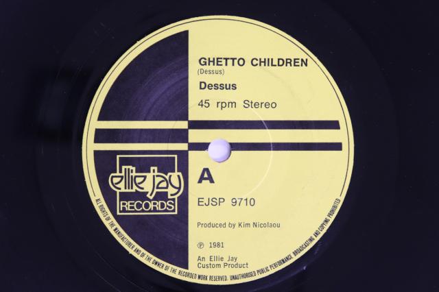 【中古】英7” Dessus Ghetto Children / Dessus Jammin EJSP9710 ELLIE JAY RECORDS /00080