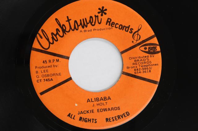 【中古】米7” Jackie Edwards / King Tubbys,  Alibaba / I Trim The Barber CT745 Clocktower Records /00080