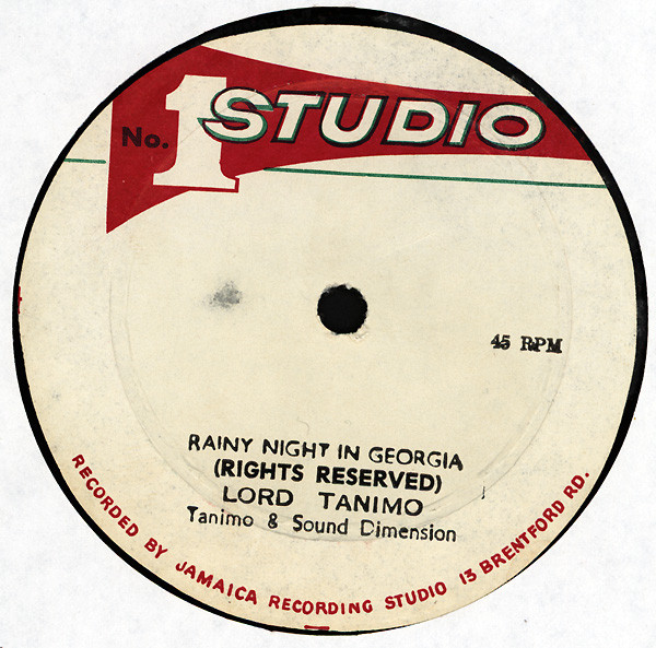 【中古】ジャマイカLP Lord Tanimo ＆ Sound Dimension  Rainy Night In Georgia / Stop Crying NONE Studio One /00260