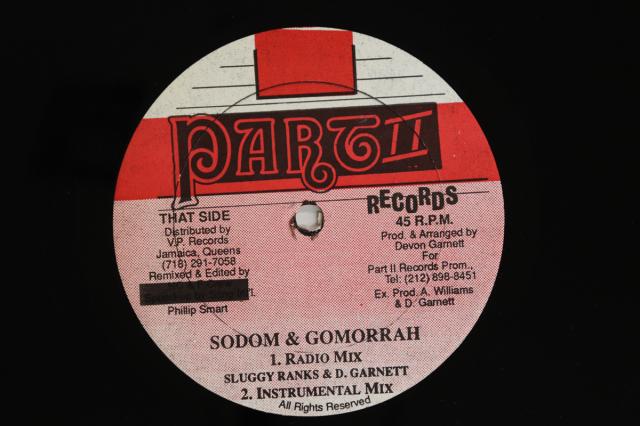 【中古】米12” Sluggy Ranks Sodom ＆ Gomorrah PP005 PART II RECORDS /00250