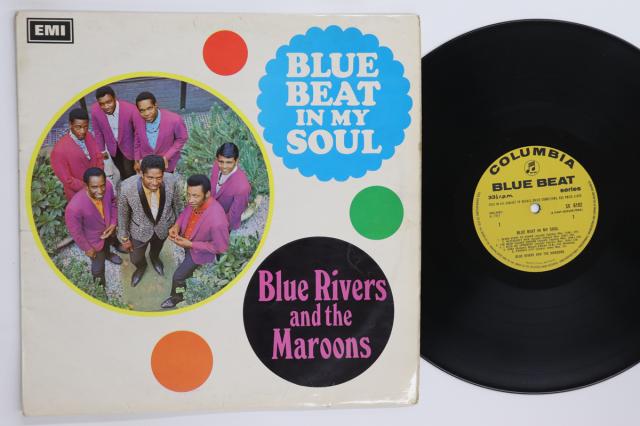 【中古】英LP Blue Rivers ＆ The Maroons Blue Beat In My Soul SX6192 COLUMBIA /00260