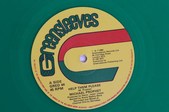 【中古】英12” Michael Prophet / Wailing Soul Help Them Please / See Baba Joe GRED44 GREENSLEEVES RECORDS /00250
