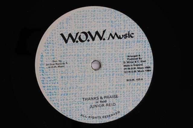 【中古】英12” Junior Reid / D-roy Band Thanks ＆ Praise / Dub Praises WOW103 W.O.W. MUSIC /00250