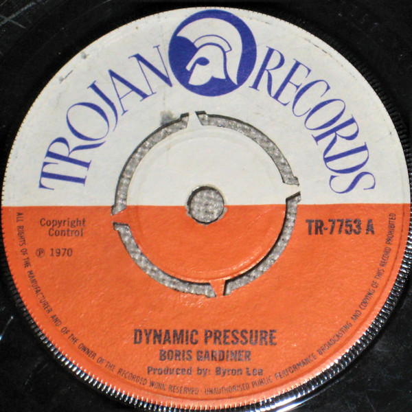 【中古】英7” Boris Gardiner Dynamic Pressure / Reggae Me Dis, Reggae Me Dat TR7753 Trojan Records /00080