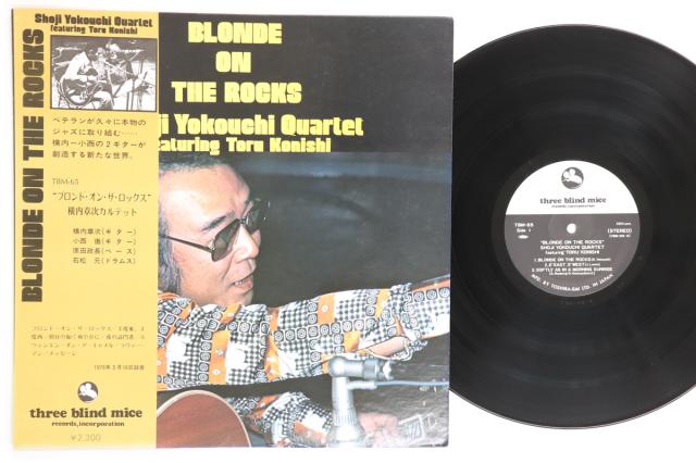 【中古】LP Shoji Yokouchi Quartet Blonde On Rocks TBM65 THREE BLIND MICE Japan Vinyl /00260