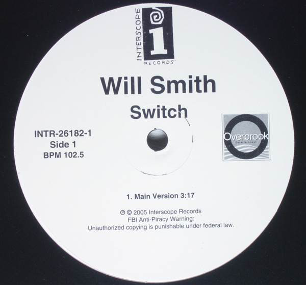 【中古】米12” Will Smith Switch INTR261821 Interscope Records /00250