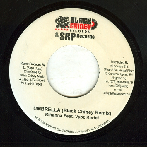 【中古】ジャマイカ7” Rihanna, Vybz Kartel Umbrella (Black Chiney Remix) none Black Chiney Records /00080
