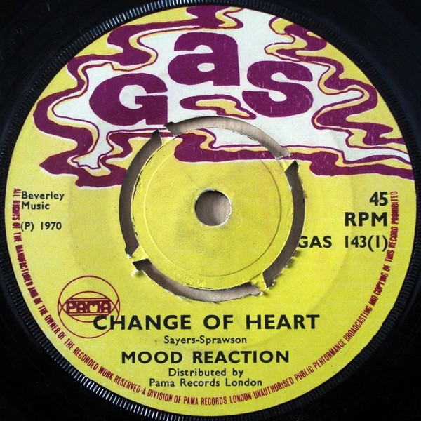 【中古】7” Mood Reaction Change Of Heart  GAS143 GAS /00080