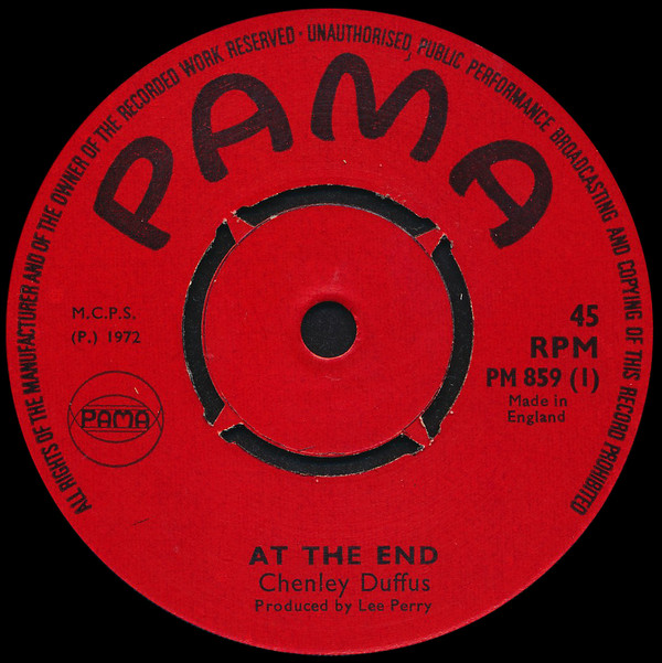 【中古】英7” Shenley Duffus At The End / Good Night My Love PM859 Pama Records /00080