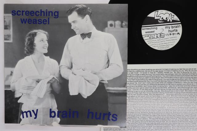 【中古】LP Screeching Weasel My Brain Hurts LOOKOUT50 LOOKOUT /00260