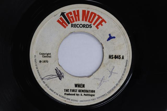 【中古】7” First Generation When / Chapter HS045 HIGH NOTE RECORDS /00080