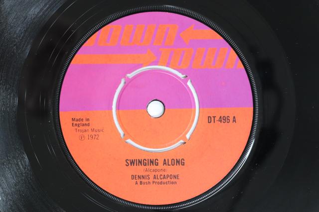 【中古】7” Dennis Alcapone / Delroy Wilso Swinging Along / My Baby Is Gone DT496 Downtown /00080