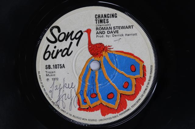 【中古】7” Roman Stewart, Dave Changing Times / Version SB1075 Song Bird UK /00050