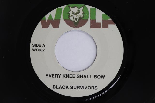 【中古】7” Black Survivors / Jack Ruby Pl Every Knee Shall Bow / Every Dub WF002 WOLF /00080