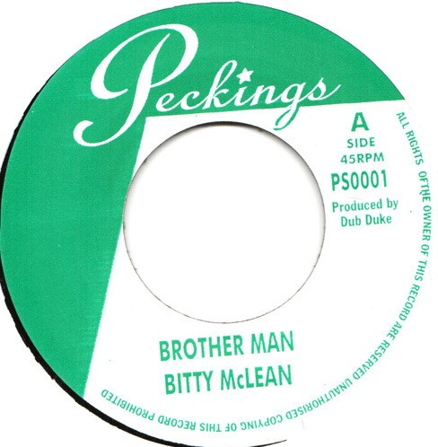 【中古】7” Bitty Mclean Brother Man / Sound Boy Killer PS0001 PECKINGS RECORDS /00080