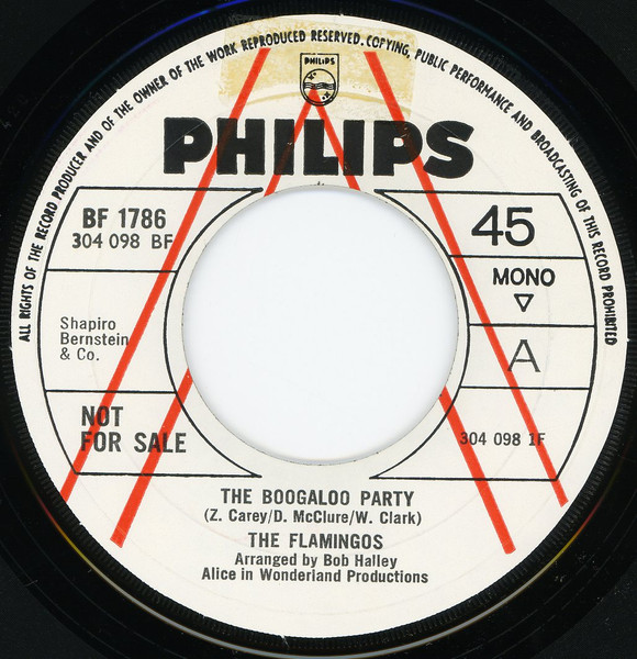 【中古】7” Flamingos The Boogaloo Party / The Nearness Of You BF1786PROMO Philips /00080