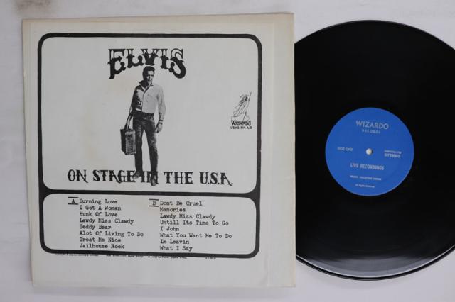 【中古】LP Elvis Presley On Stage In The USA WRMB304 WIZARDO /00260