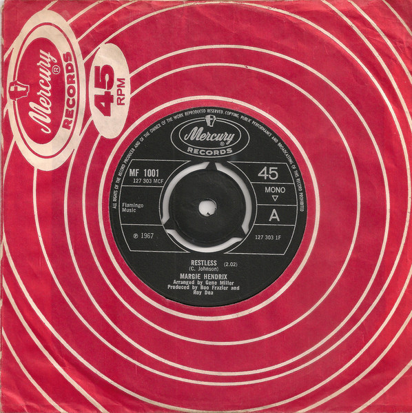【中古】7” Margie Hendrix Restless MF1001 Mercury /00080