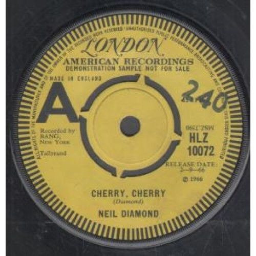 【中古】7” Neil Diamond Cherry, Cherry HLZ10072PROMO London Records プロモ /00080