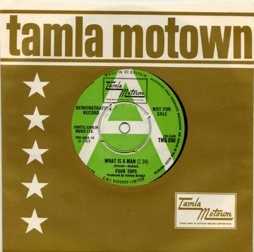 7” Four Tops What Is A Man TMG698PROMO Tamla Motown プロモ /00080 中古】7” Four Tops What Is A Man TMG698PROMO Tamla Motown プロモ