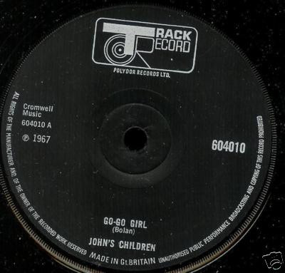 【中古】7” Johns Children Go Go Girl 604010 Track Record /00080