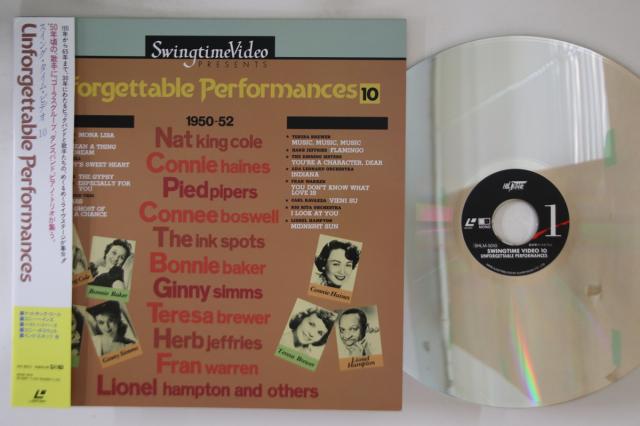 【中古】LASERDISC Various Unforgettable Performances 10 SHLM5010 SOHBI /00600