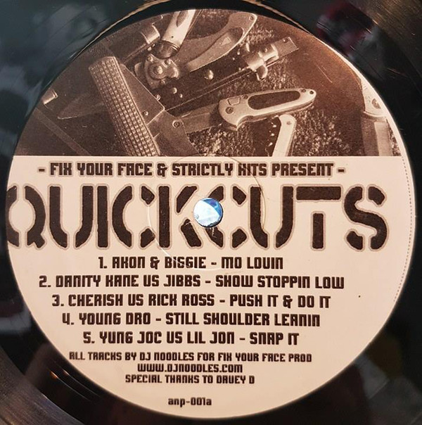 【中古】12” Various Quickcuts ANP001 Strictly Hits Vinyl /00250