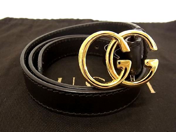 ■極美品■ GUCCI グッチ GGマーモント レザー ゴールド金具 ベルト 表記サイズ 42 レディース ブラウン系 AQ1307 20,058円