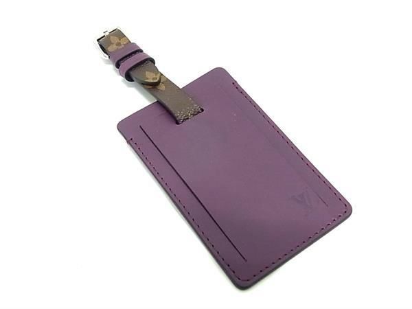 ■極美品■ LOUIS VUITTON ルイヴィトン モノグラム ポルト アドレス ネームタグ キーホルダー レディース メンズ パープル系 AS9673 17,757円