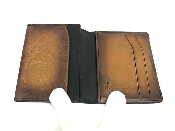 ベルルッティ　ケース　ワパ　カリグラフィ　ブラウン　カードケース 楽天市場】美品 ベルルッティ ワパ カリグラフィ レザー