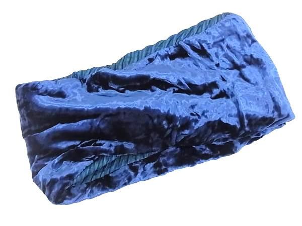 ■新品■未使用■ ISSEY MIYAKE イッセイミヤケ ポリエステル ネックウォーマー マフラー レディース メンズ ブルー系 AU1172