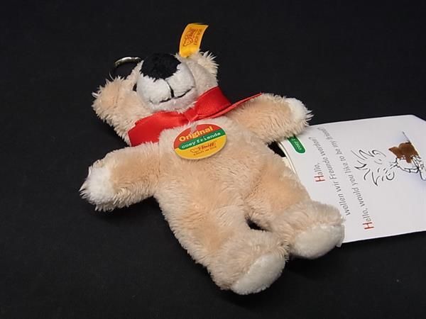 ■新品同様■ Steiff シュタイフ 676697 ベア くま キーホルダー バッグチャーム レディース ベージュ系 AU7803