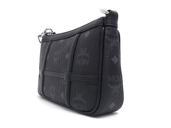 ■新品■未使用■ MCM エムシーエム モノグラム ヴィセトス柄 レザー 2WAY クロスボディ ハンドバッグ ショルダー ブラック系 AV0963_2